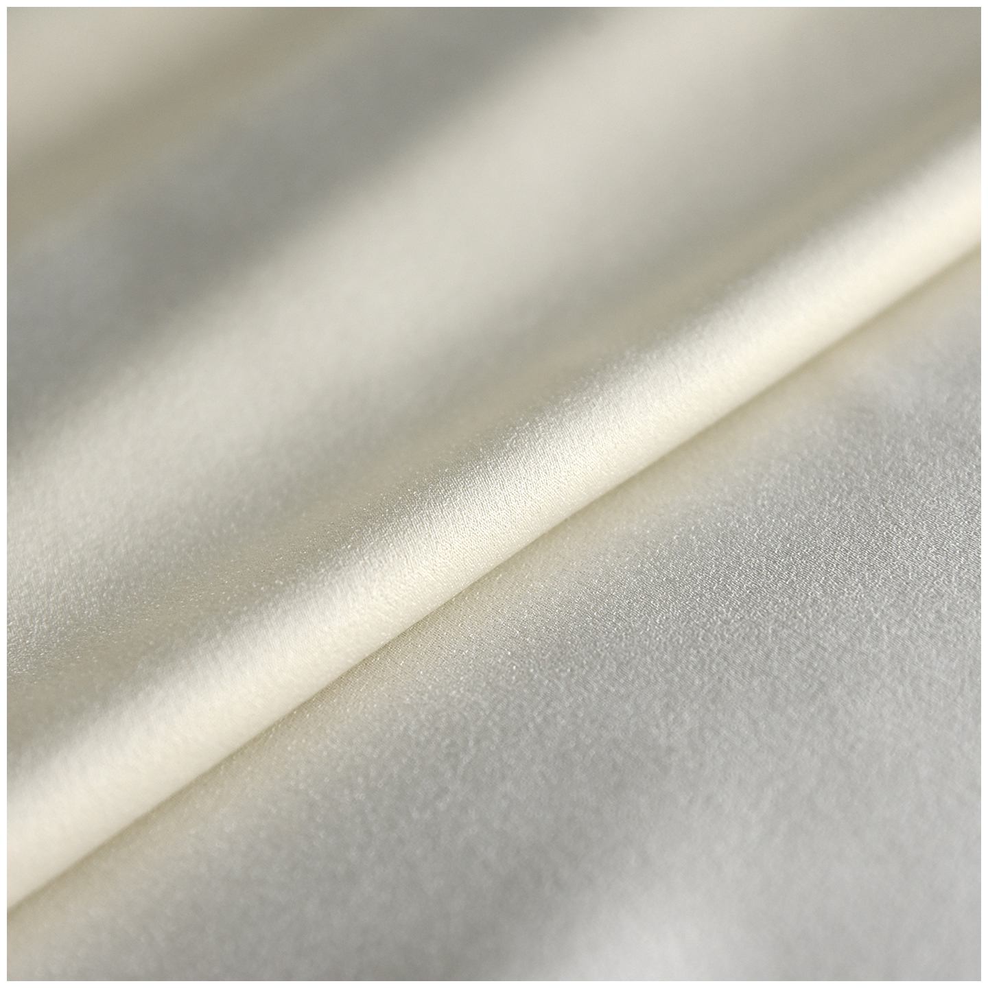 正绢真丝旗袍荷包米白色无地零料