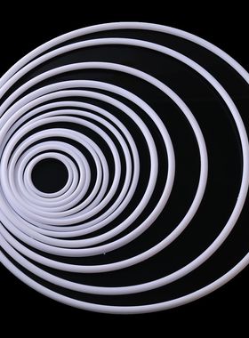 亚克力白色塑料圆圈diy饰品配件手工制作材料捕梦网配件圆环材料