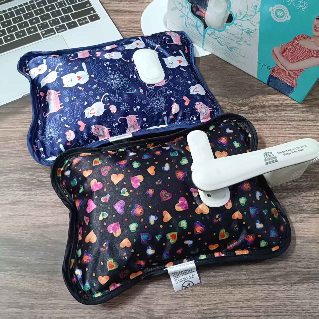 柯诺电热水袋充电防爆暖手暖被窝丝光面暖手宝女敷肚子已注水批发