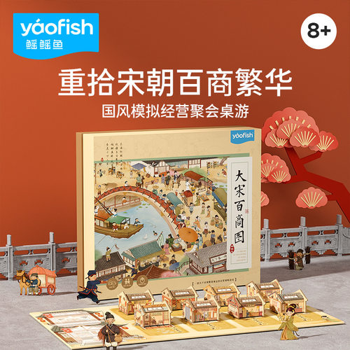 大宋百商图儿童益智桌游8+