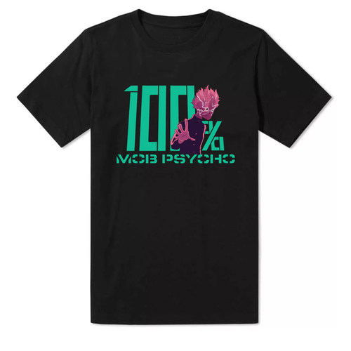 路人超能100Mob Psycho 100二次元周边动漫周边日系纯棉短袖T恤