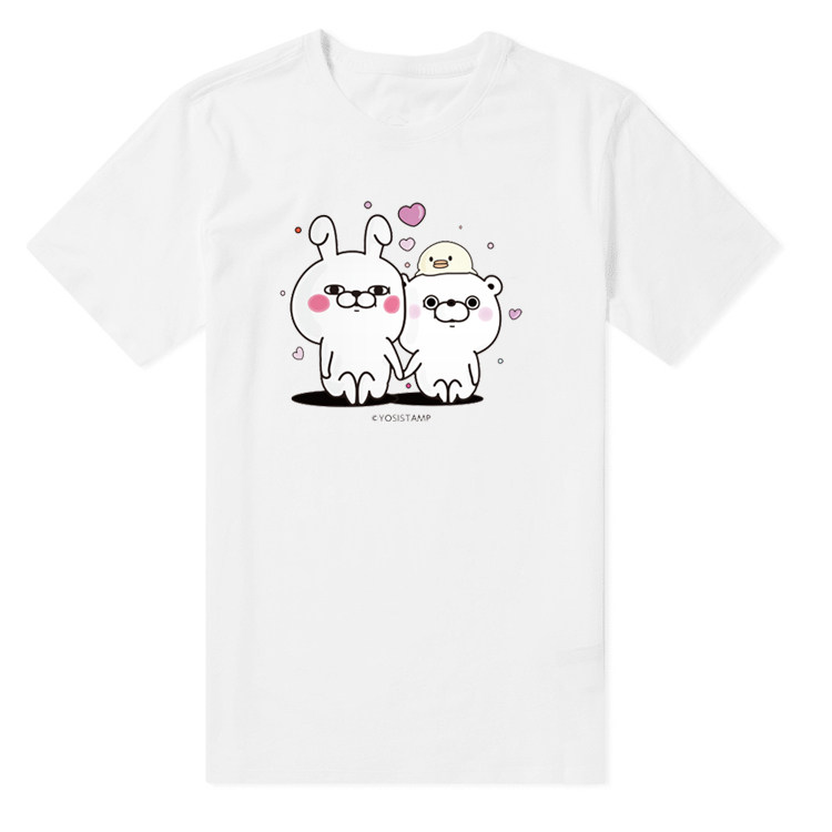 吆西兔YOSISTAMP动漫周边日系萌二次元情侣装纯棉短袖T恤