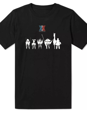 DARLING in the FRANXX 02 ZERO TWO二次元周边动漫纯棉短袖T恤