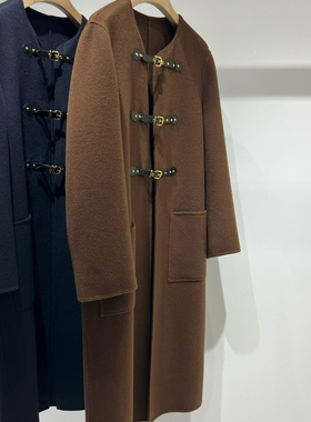 冬上新重工大牌极简感羊绒羊毛外套（含50%羊毛）（含50%羊绒）
