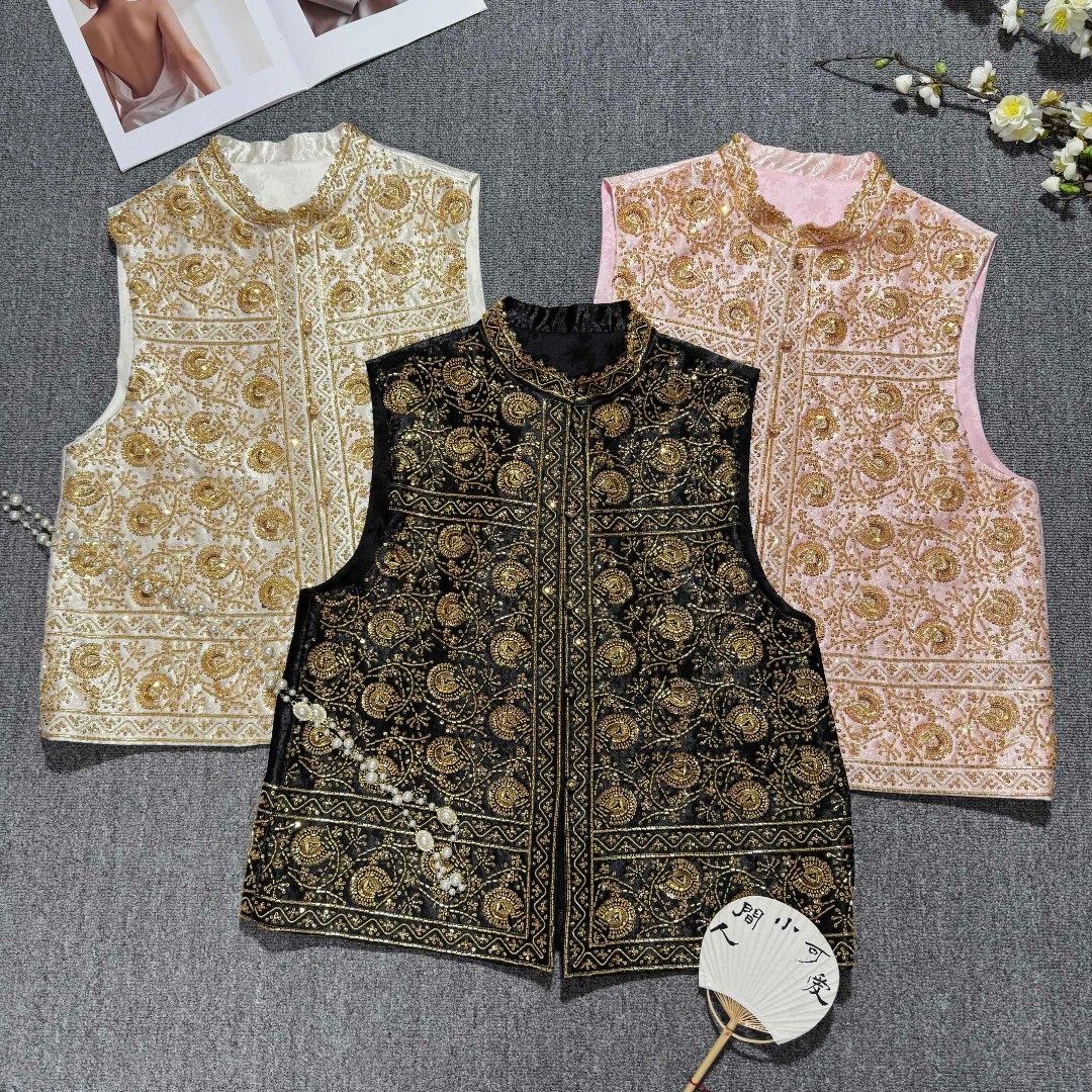 26年早春！高端轻奢重工刺绣珠管绣马甲