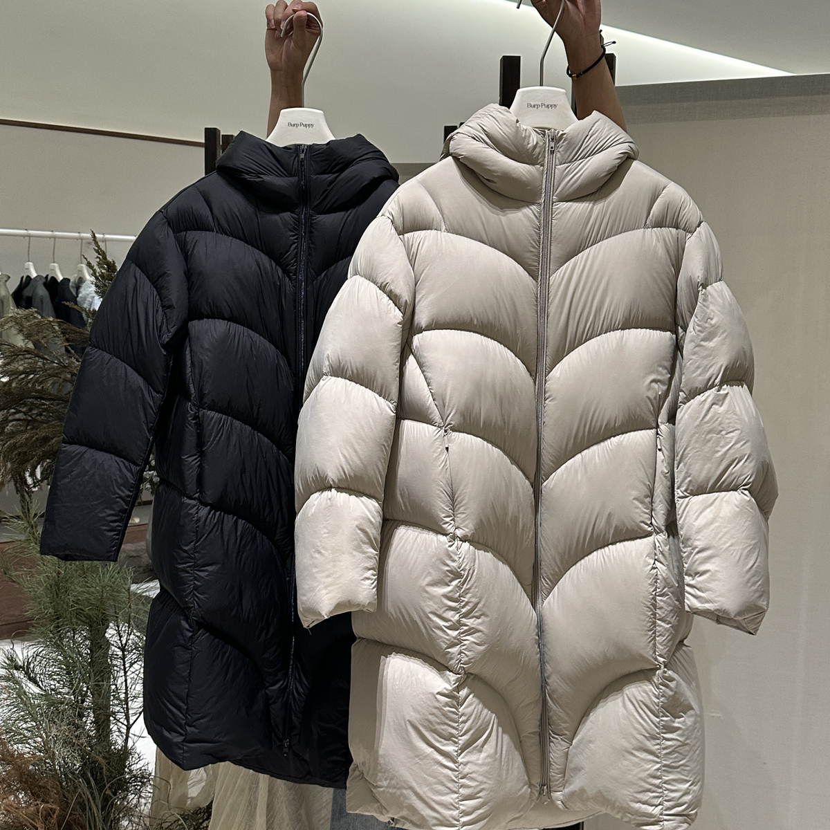 2025新款泡芙加厚面包服女中长款女过膝宽松保暖羽绒服外套