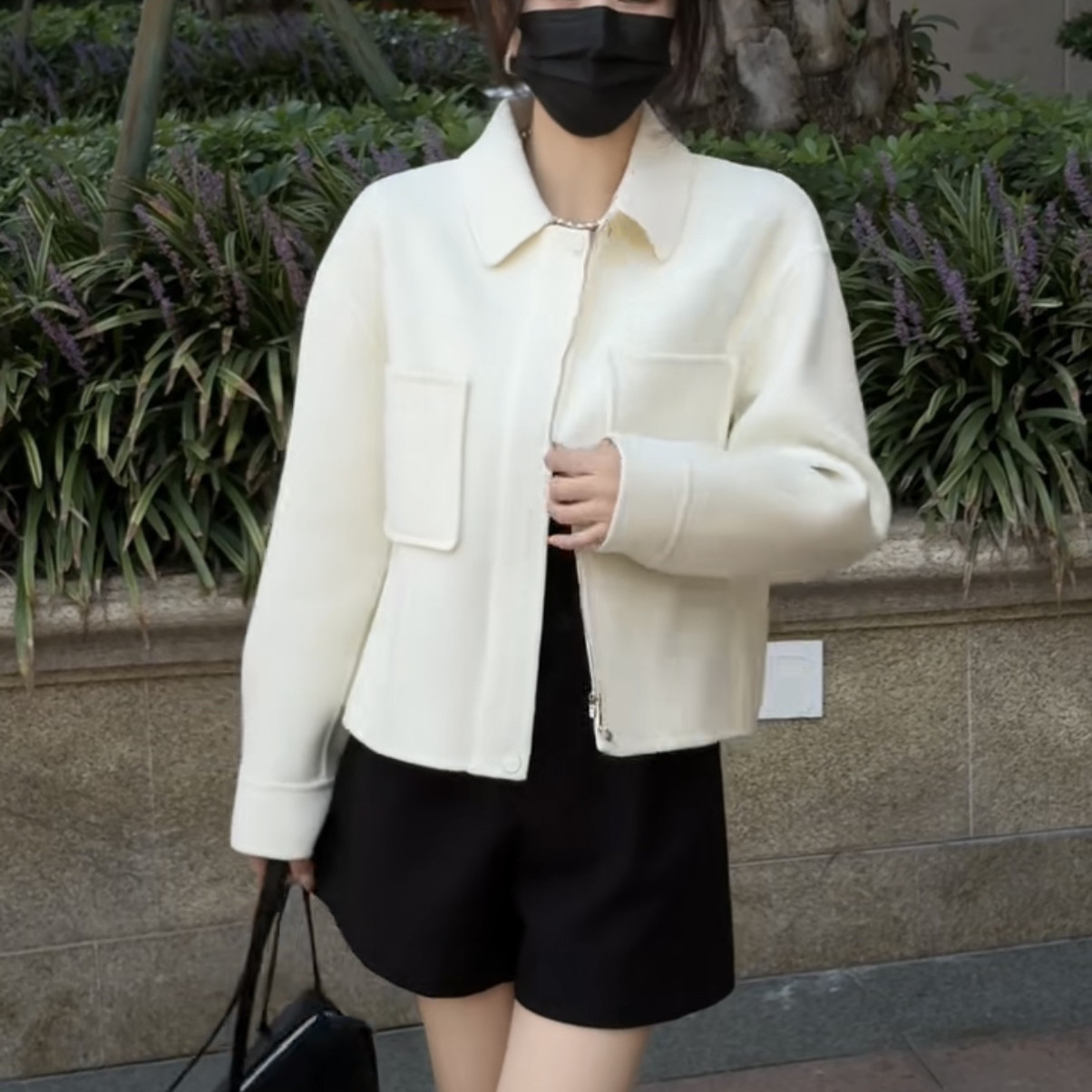 2025冬季新款短款上衣休闲韩风羊毛外套（含90澳毛）
