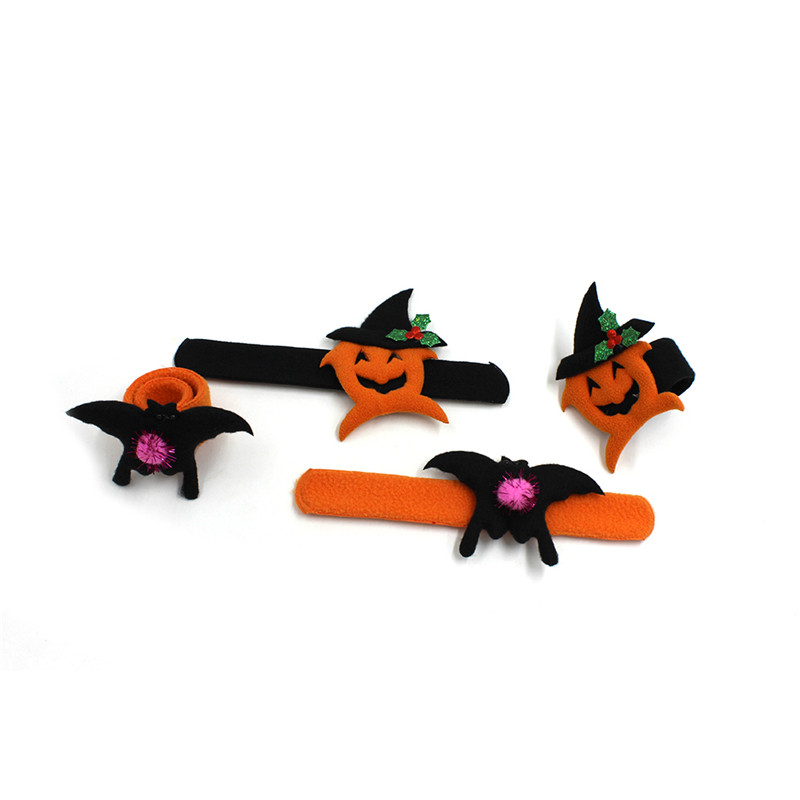 5pcs lint halloween slap clap bracelet wristband gift party