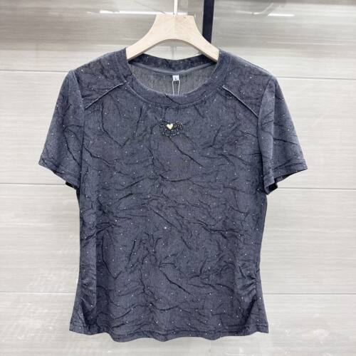 SXMR26-A20专柜正品新款夏季女装时尚圆领短袖妈妈装打底T恤上衣