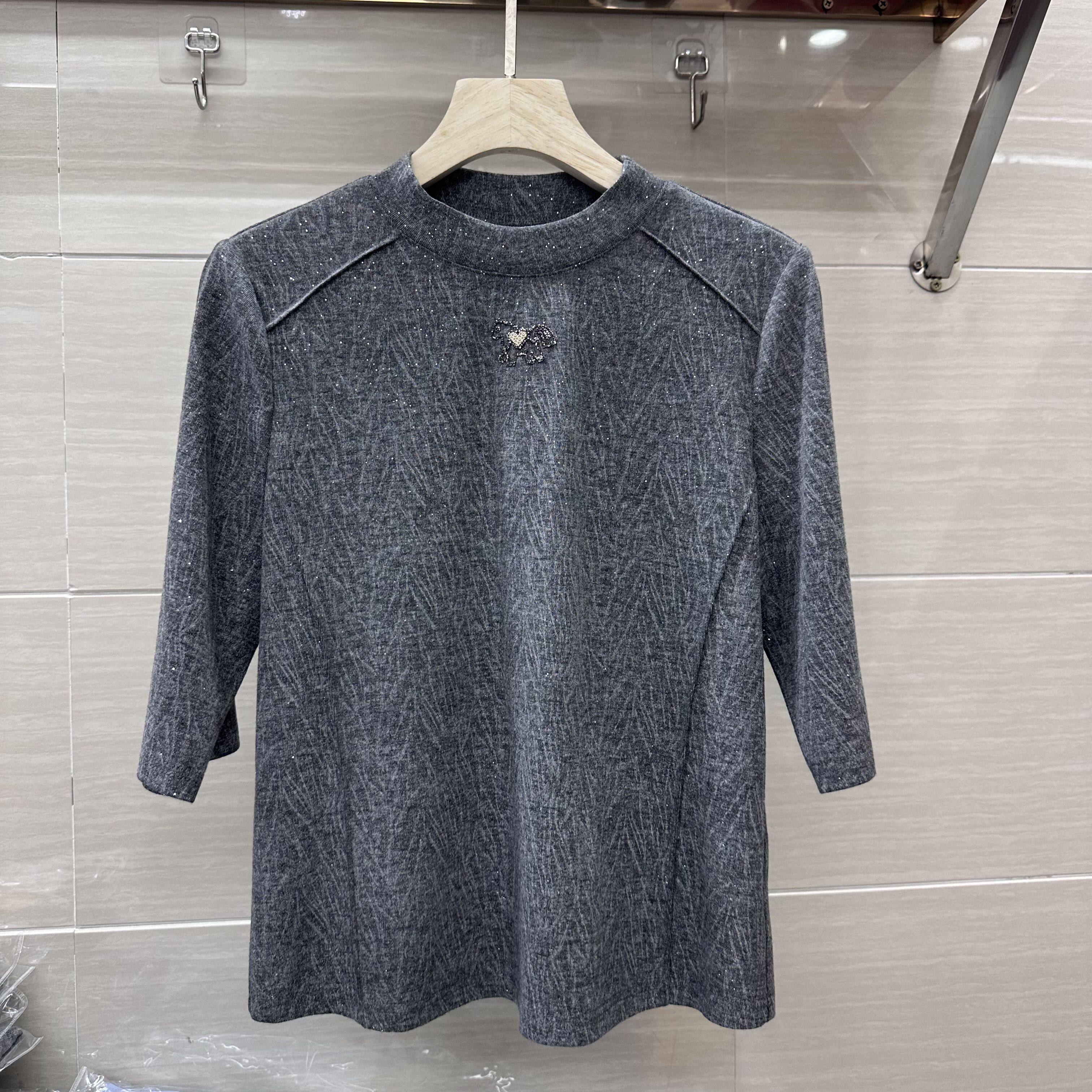 SXMR26-A09专柜正品新款春季女装时尚套头中袖妈妈装打底衬衫上衣