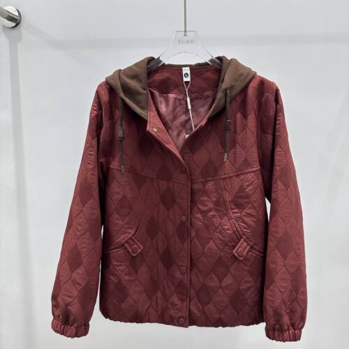 26A805专柜正品新款春季女装时尚连帽夹克衫大码妈妈装打底短外套