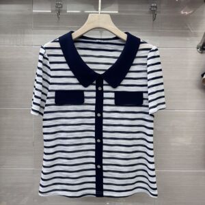 SXMR26-A18专柜正品新款夏季女装时尚条纹短袖妈妈装T恤上衣女18