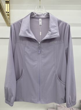 8812专柜正品新款春夏季女装时尚翻领单层透气妈妈装防晒服外套12