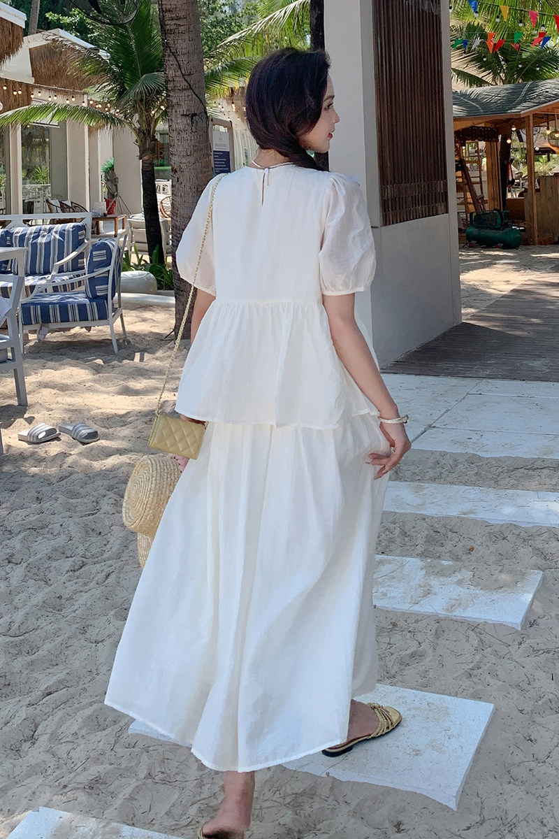 已出货新款米白色蛋糕裙266-3312-P115K168,女装连衣裙,浙宝266
