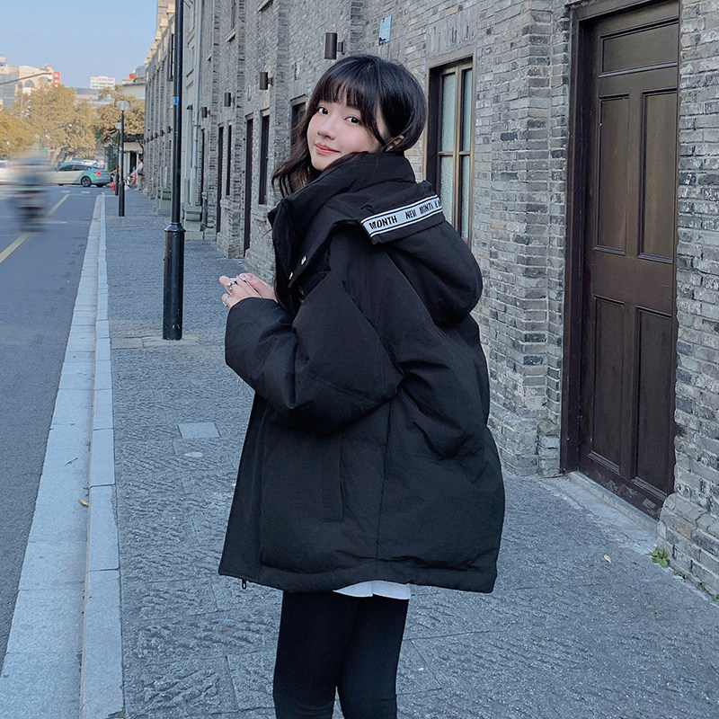 大货已出 主推 字母织带贴标连帽羽绒服90绒266-2382-P265K39图片