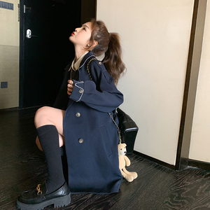 档口现货 新款网红撞色工艺花边短风衣266-2317-P135K188,女装风衣,浙宝266