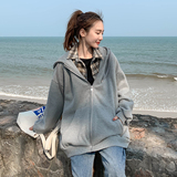 不断货售卖长动销款有利润格子衬衫假两件卫衣266-2012-P100控158，女装卫衣/绒衫，浙宝266