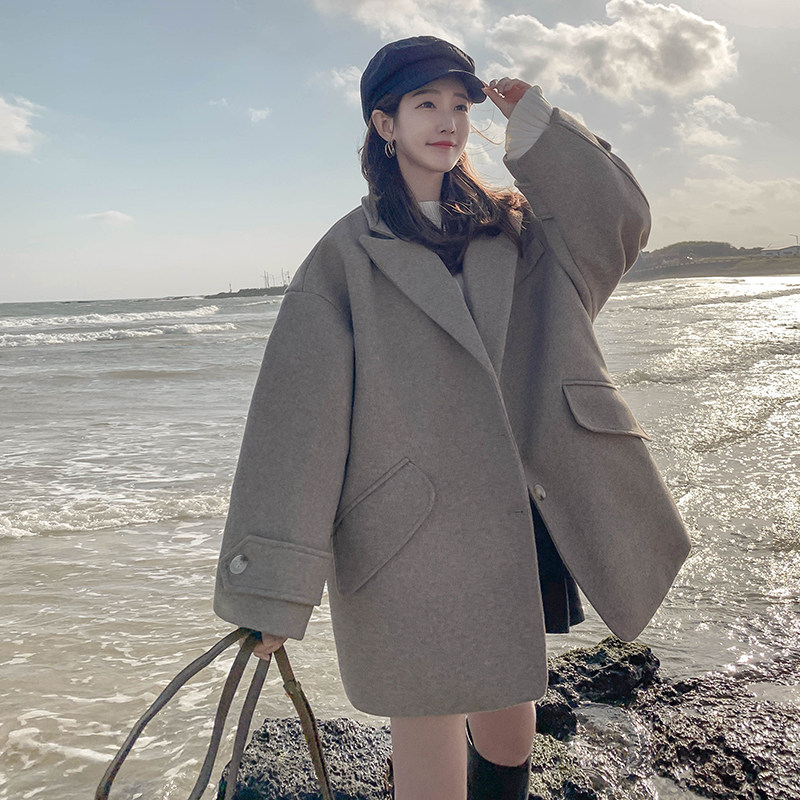 现货主推数据好高性价比三色毛呢外套（夹棉）266-663-P130控188,女装毛呢外套,浙宝266
