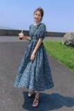 现货盐缩全棉碎花品质高数据好转化高266-6672，女装连衣裙，浙宝266