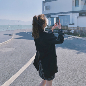 档口现货 2021新款 特色后背拉链 两色西装266-6621-P110K168,女装西装,浙宝266