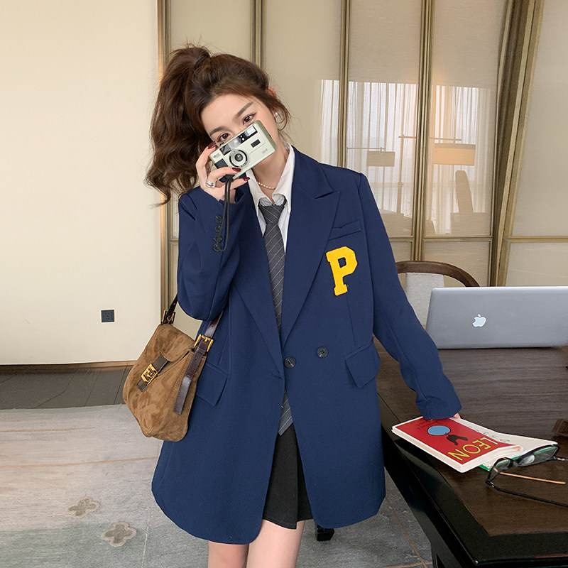 档口现货2023新款黄色P标藏青色西装266-2313-P115K168,女装西装,浙宝266