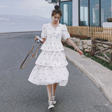2021新款两色绣花蛋糕公主裙266-6631-P105K158，女装连衣裙，浙宝266