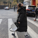 档口现货克莱因蓝两色贴标长款连帽棉衣266-6823-P185K268，女装棉衣/棉服，浙宝266