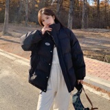 韩系黑色短款羽绒服女冬2022年新款爆款高端洋气今年流行的厚外套，女装羽绒服，浙宝266