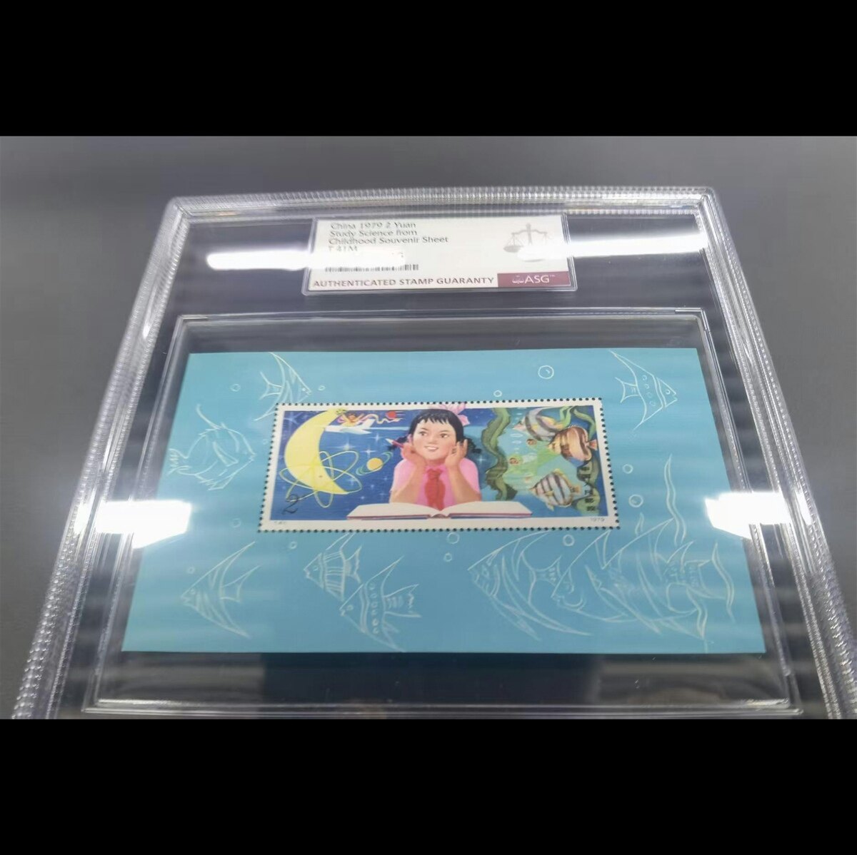 T41M小型张邮票型张全品 收藏ASG90分高分！