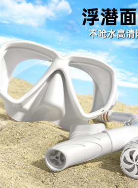 浮潜三宝潜水面罩近视潜水镜装备水下呼吸管游泳浮潜面镜防雾
