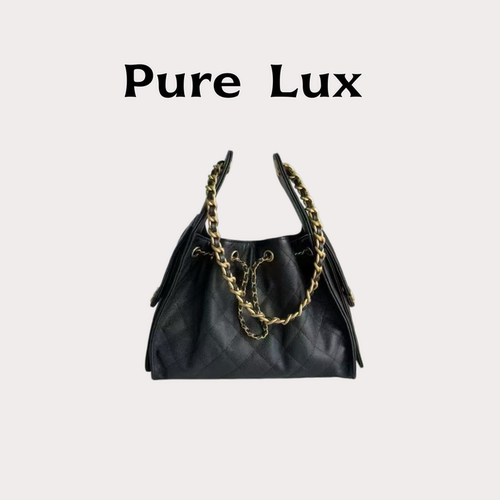 PureLux复古棱格hobo水桶包