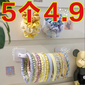 发箍发圈收纳架神器壁挂发带头绳首饰展示架挂墙墙面免打孔粘挂钩