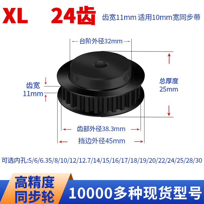 HUAGUANG同步带轮传动件当天发货