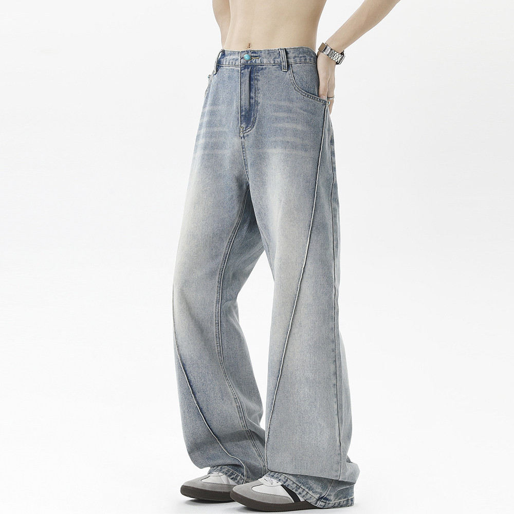 A440-NZ2588-P55水洗立体裁剪结构牛仔裤，男装牛仔裤，电商A440