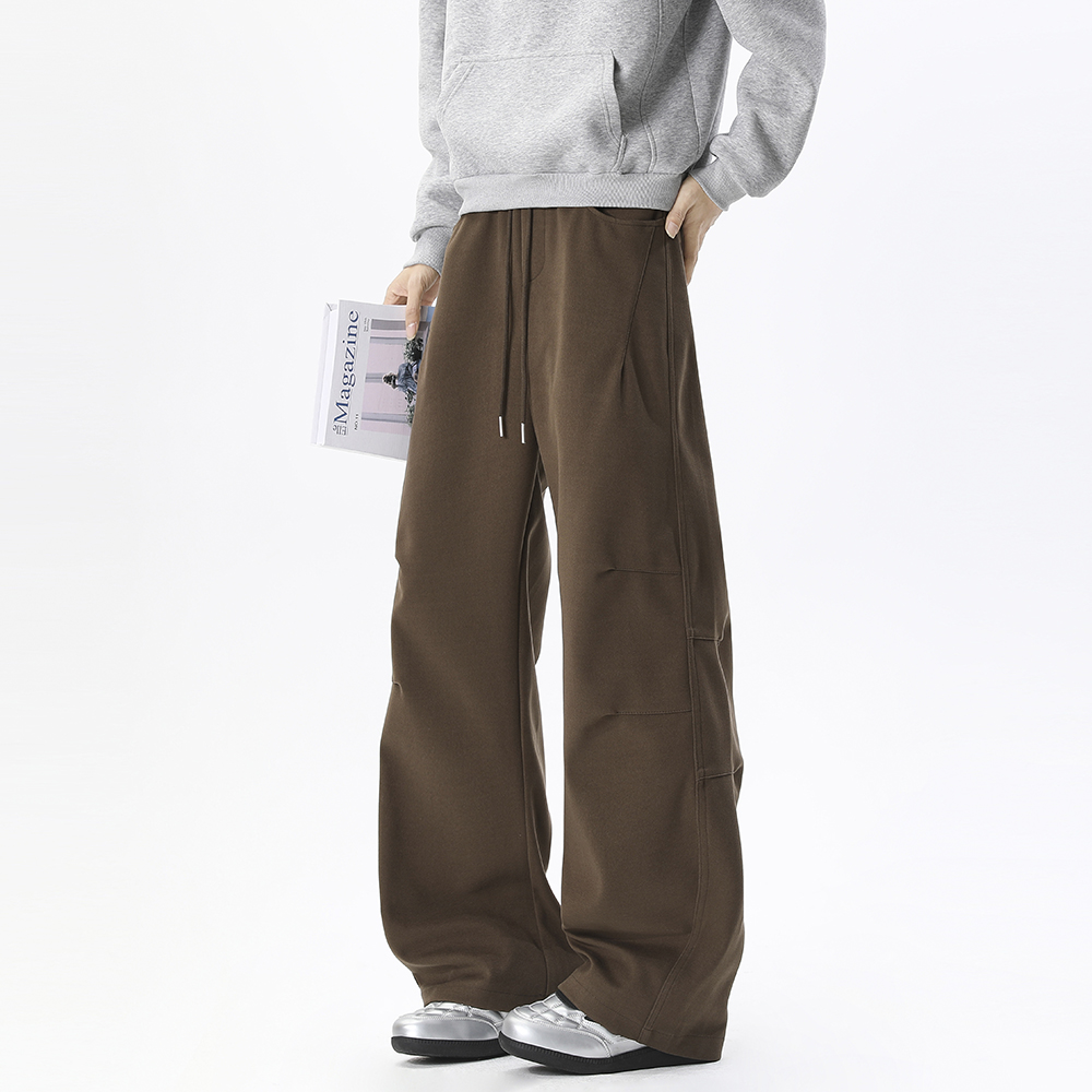 A440-A627-特P42冬季重磅加绒压褶伞兵休闲裤，男装卫衣，电商A440