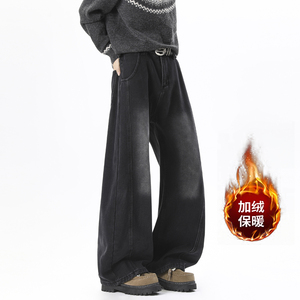A440-K325加绒-P60 冬季加绒-弯刀直筒牛仔裤,男装牛仔裤,电商A440