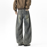 A440-K328-P55春季水洗做旧弯刀牛仔裤，男装牛仔裤，电商A440