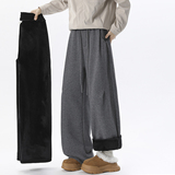 A440-JR605-P50冬季重磅加绒直简休闲裤，男装卫衣，电商A440