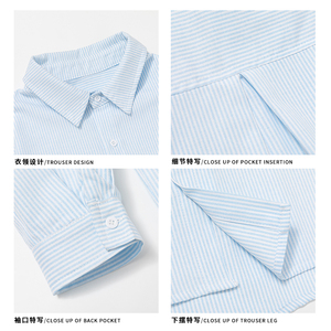 A440-CS662-P35 基础简约款条纹衬衫图片