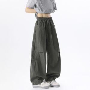 A440-G051-特P48 纯棉褶皱弯刀休闲裤，男装休闲裤，电商A440