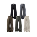 A440-K521-特P45春季重磅水洗棉微喇休闲裤，男装休闲裤，电商A440