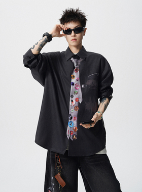 A440-CS2005-P58 印花领带衬衫