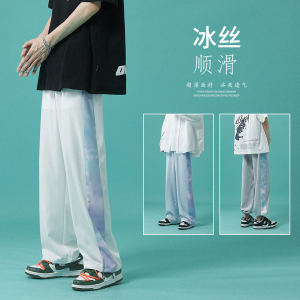 A440-BS008-P45限58 字母印花休闲裤图片