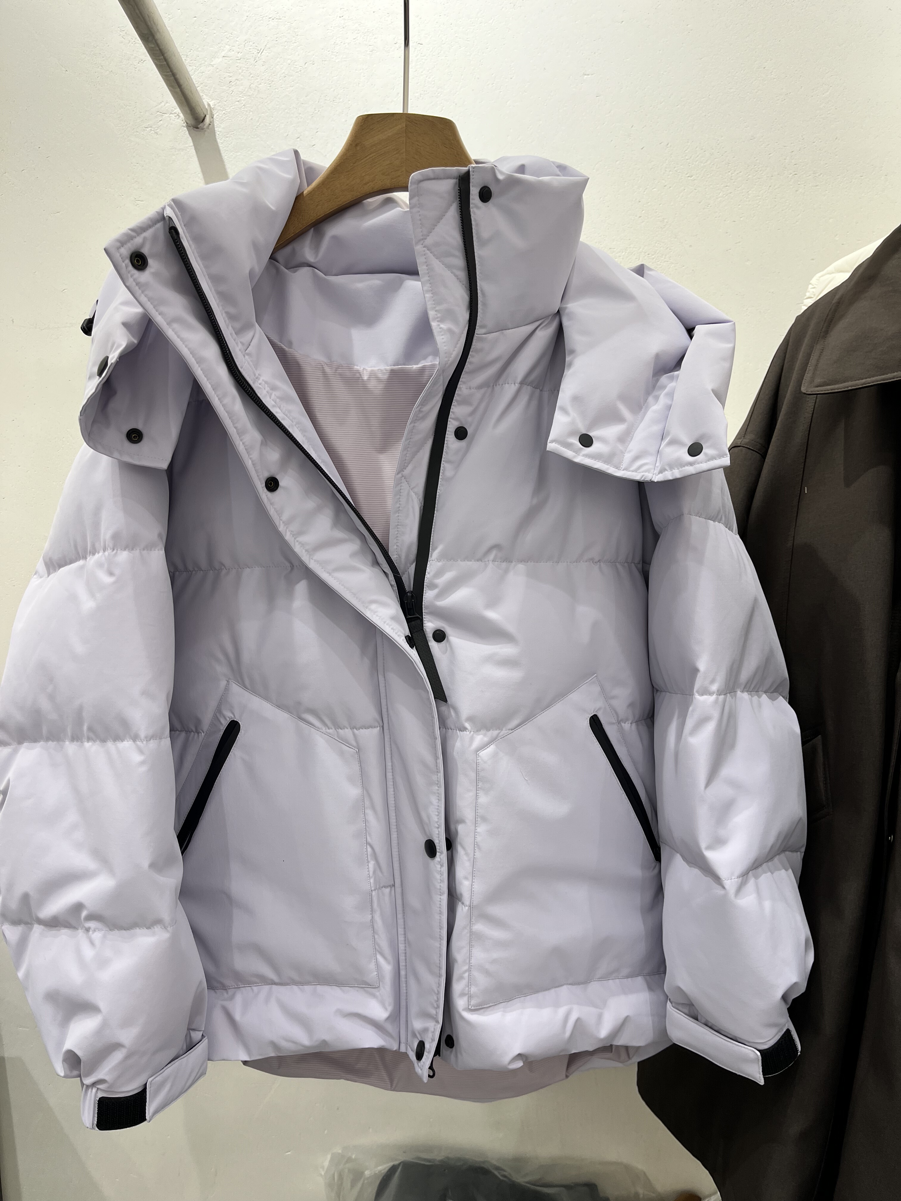 欧洲站2025新款冬季连帽90白鹅绒羽绒服女加厚保暖外套中长款派克