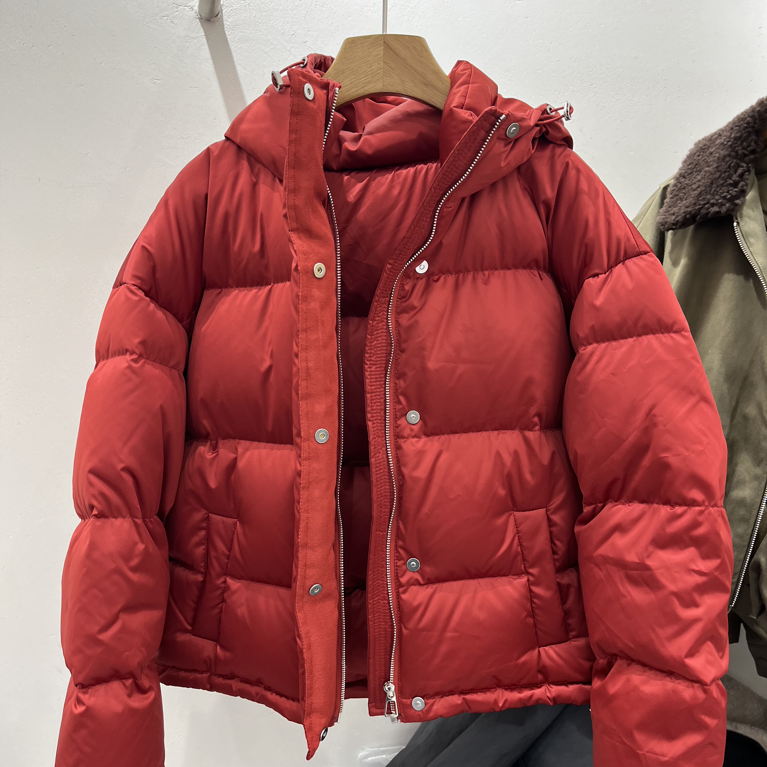 高级感高品质鹅绒羽绒服女面包服