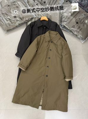 鹅绒服加厚洋气风衣羽绒服