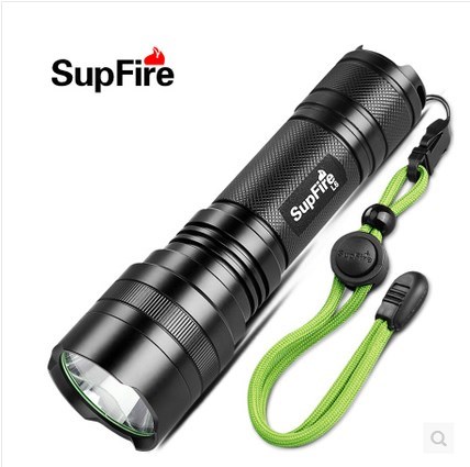 神火L6強光手電筒正品10W超亮防水家用充電式26650超長照明5000