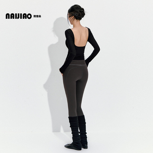 耐吉奥运动套装女高级感2025新款普拉提训练瑜伽服长袖上衣秋冬款