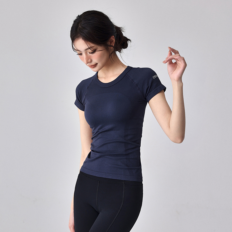 瑜伽服女跑步健身运动短袖上衣