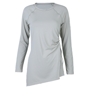 长款瑜伽服女上衣修身显瘦跑步健身高级感遮臀透气训练运动长袖秋